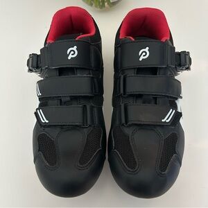Peloton bike shoes red and black 40/9/7